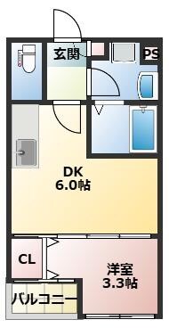 ディアコート中郷の物件間取画像