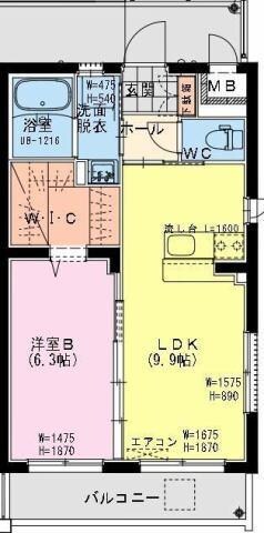 シャトレ末広の物件間取画像