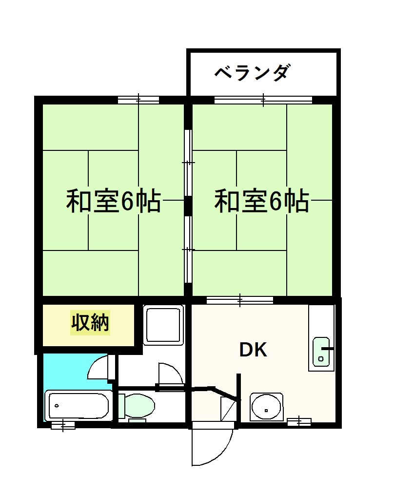 シャンポールふたすぎの物件間取画像
