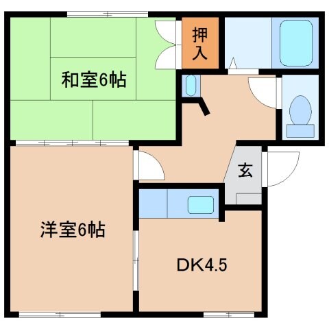 フレグランス白石の物件間取画像