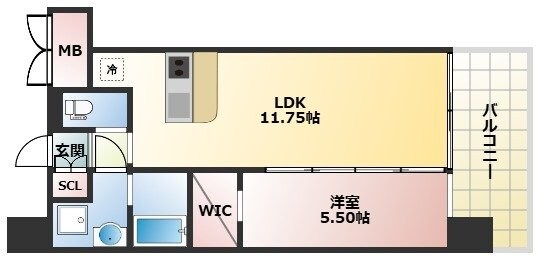 神崎川駅 徒歩5分 3階の物件間取画像