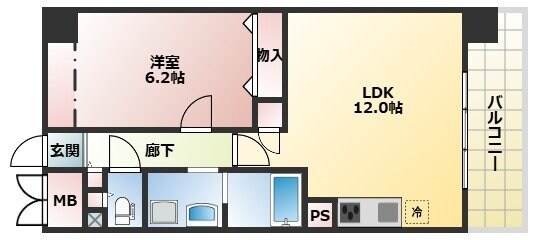 曽根駅 徒歩15分 3階の物件間取画像