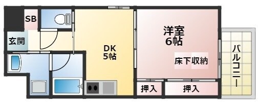 ＥｂｙＵ　ＳｈｉｎＯｓａｋａ（イーバイユーシンオオサカ）の物件間取画像