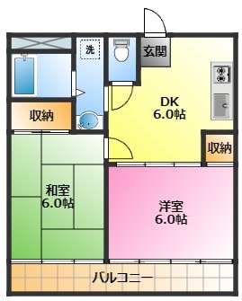 ユーティー蟹ヶ谷Ｂ棟の物件間取画像