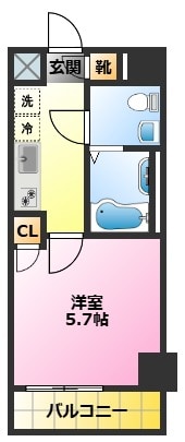 メイクス武蔵小杉Ⅱの物件間取画像