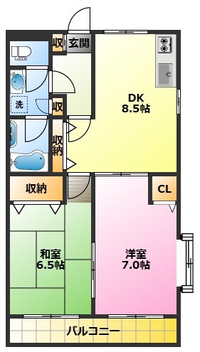 武蔵小杉駅 徒歩10分 1階の物件間取画像