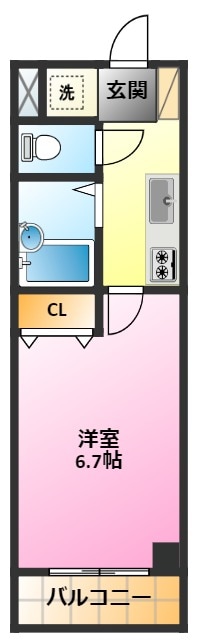 ドミール元住吉の物件間取画像