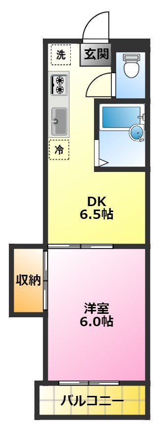 フレックスオリカサの物件間取画像