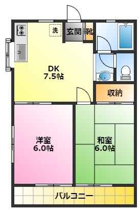 サクラハイツの物件間取画像