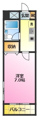 シャンブレ元住吉の物件間取画像