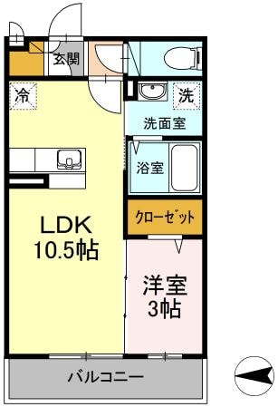 パルティーレの物件間取画像