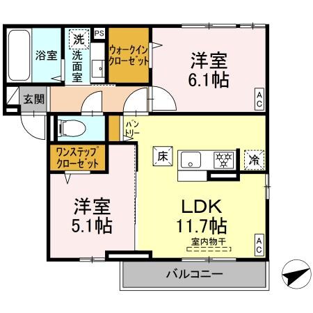 アヴェニールの物件間取画像