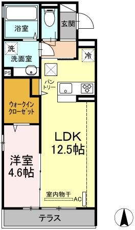 グリーングラスⅡの物件間取画像