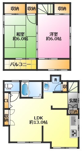 石野邸戸建の物件間取画像