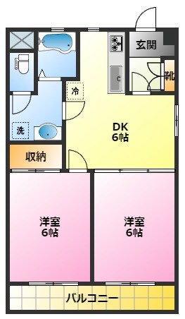 サンパーク21の物件間取画像