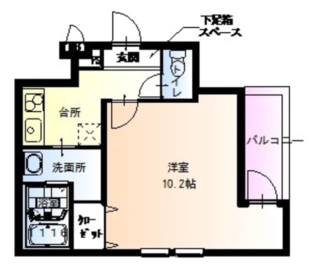 フジパレス駒川中野Ⅱ番館の物件間取画像