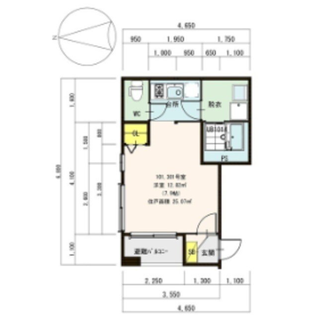 コンフォートハウスMioの物件間取画像