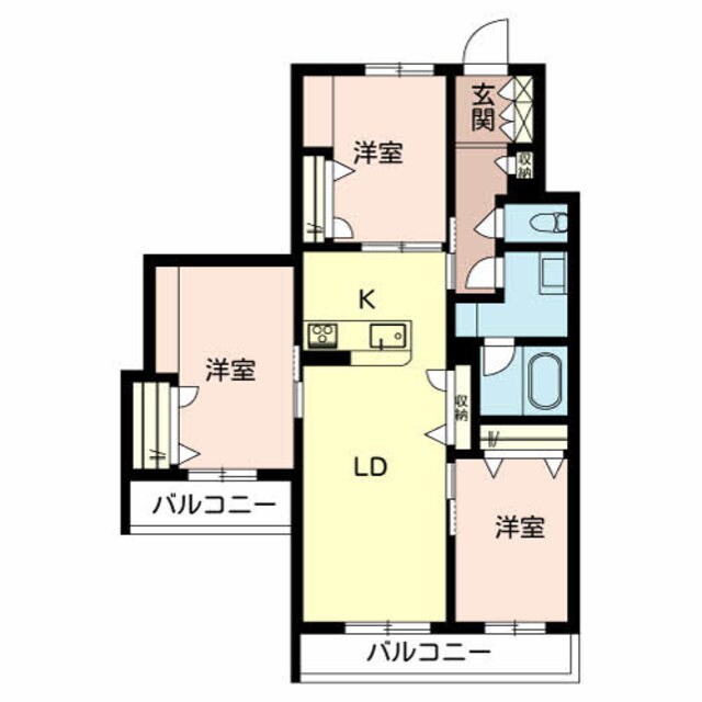 今里駅 徒歩4分 3階の物件間取画像