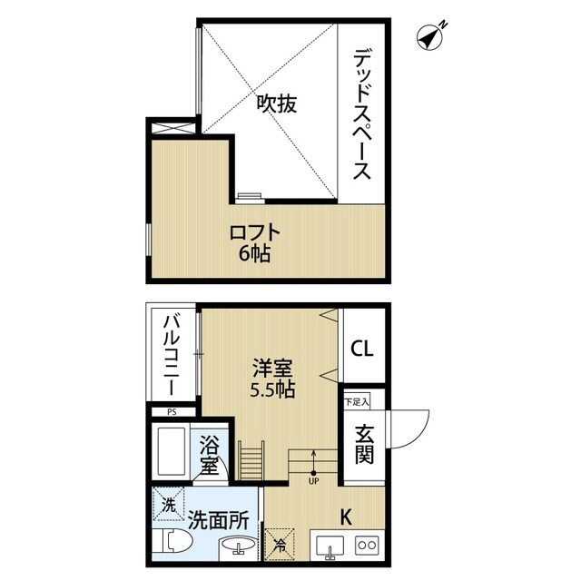 深井駅 徒歩13分 2階の物件間取画像