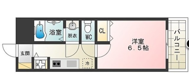 文の里駅 徒歩5分 5階の物件間取画像