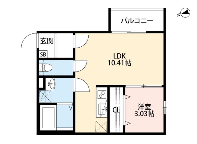 徳庵駅 徒歩5分 1階の物件間取画像