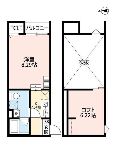 小路駅 徒歩6分 2階の物件間取画像