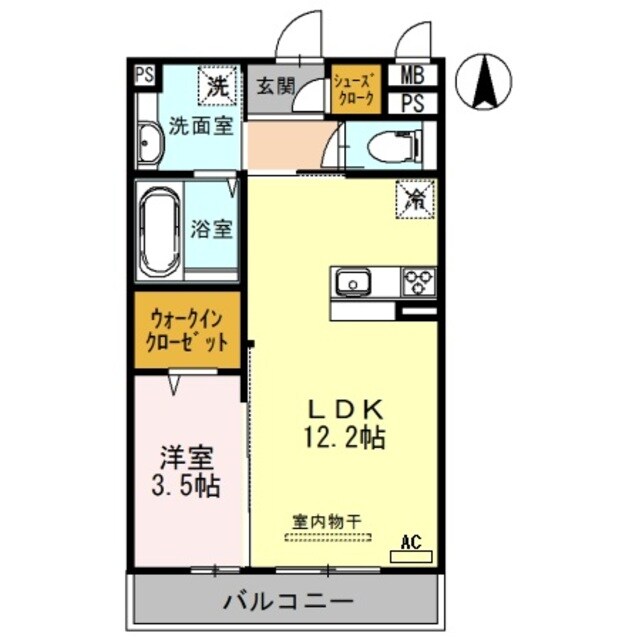 安立町駅 徒歩5分 1階の物件間取画像