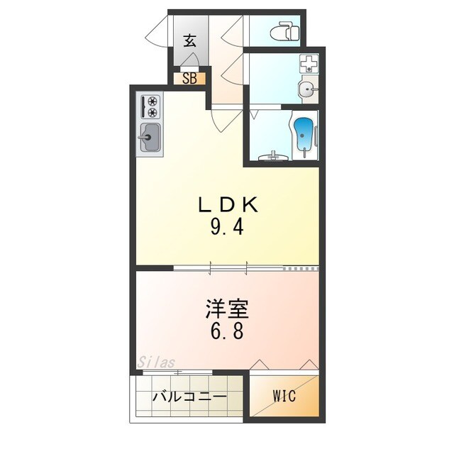 メゾンアオクロの物件間取画像