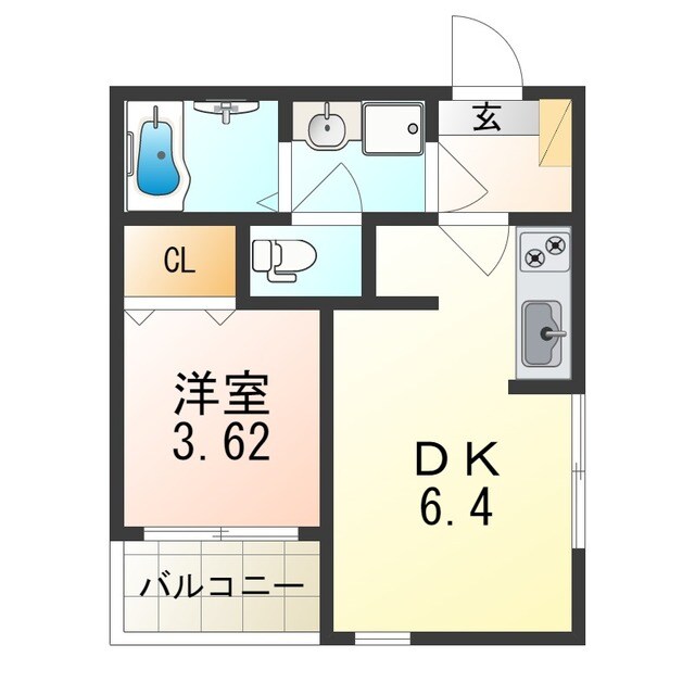 ハーモニーテラス新今里Ⅲの物件間取画像