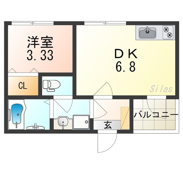 ハーモニーテラス新今里Ⅲの物件間取画像