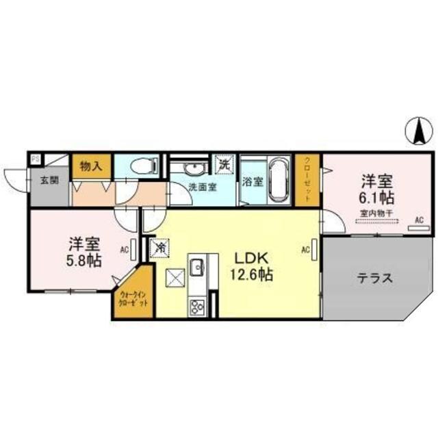 あびこ駅 徒歩9分 1階の物件間取画像