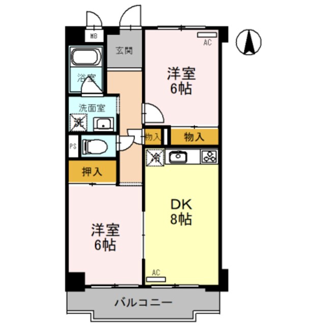 河内小阪駅 徒歩12分 3階の物件間取画像