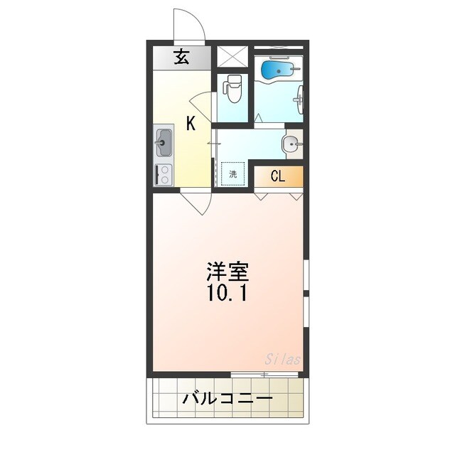 北加賀屋駅 徒歩7分 3階の物件間取画像