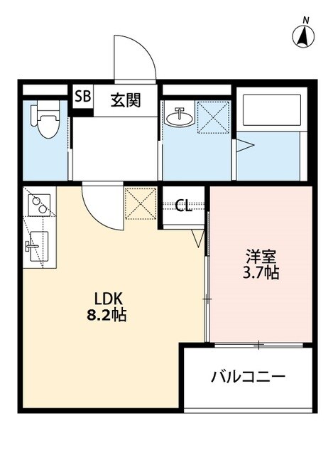 新森アパートメントの物件間取画像