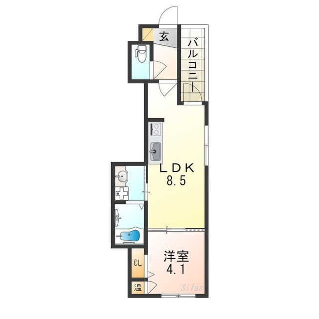 南巽駅 徒歩6分 2階の物件間取画像