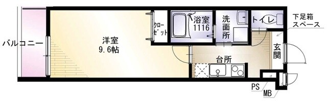 久宝寺口駅 徒歩1分 3階の物件間取画像