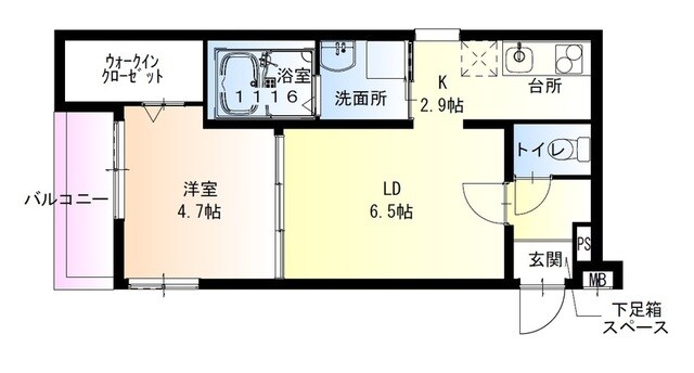 フジパレス弥刀Ⅴ番館の物件間取画像