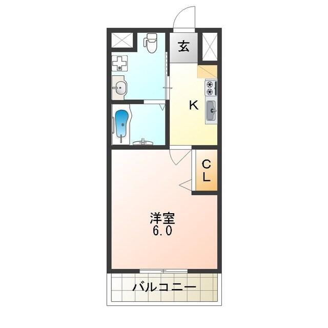 Live Casa 田辺の物件間取画像