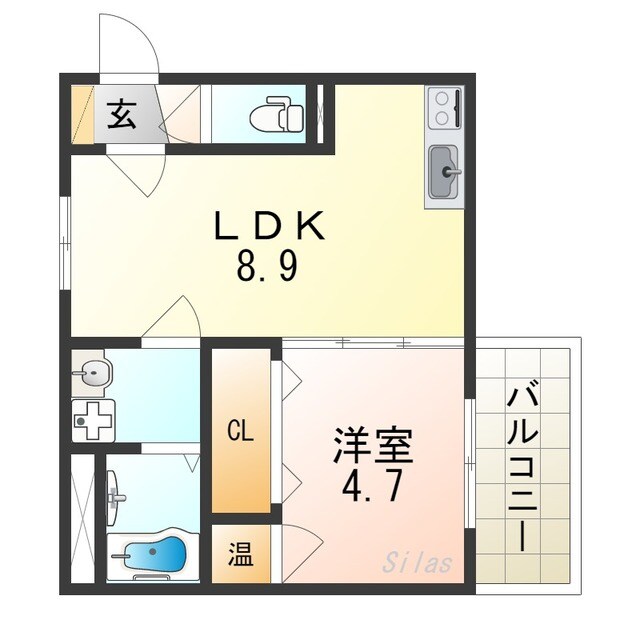 GRANDIR衣摺の物件間取画像