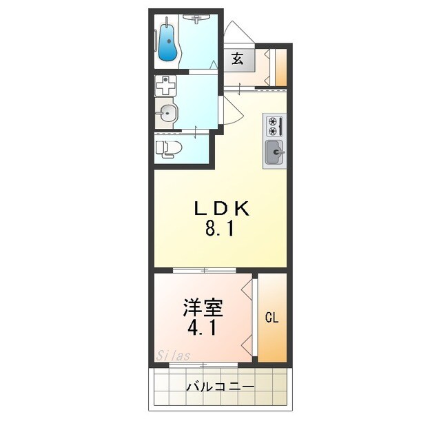 H-maison大蓮南Ⅰの物件間取画像