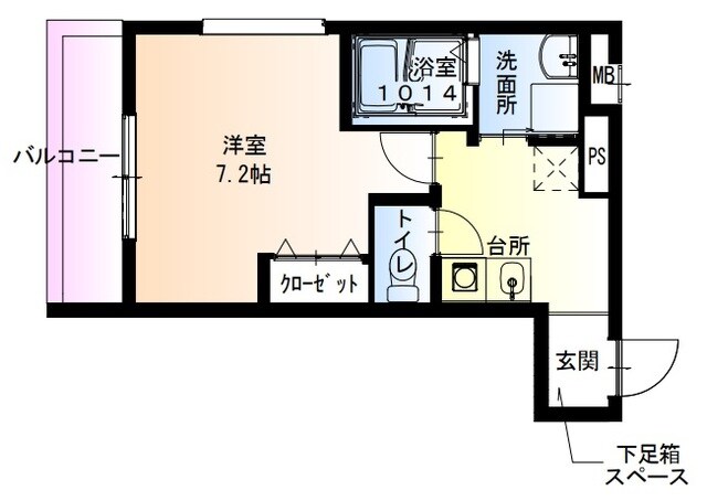 長田駅 徒歩9分 1階の物件間取画像