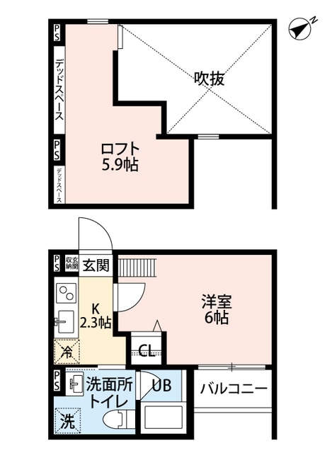 堺東駅 徒歩15分 1階の物件間取画像