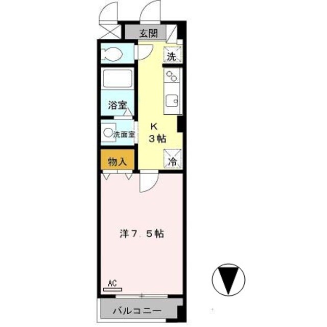 杉本町駅 徒歩4分 1階の物件間取画像