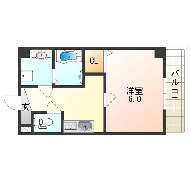 グランパシフィック清水丘の物件間取画像