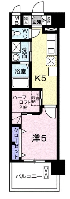 浅香山駅 徒歩12分 1階の物件間取画像