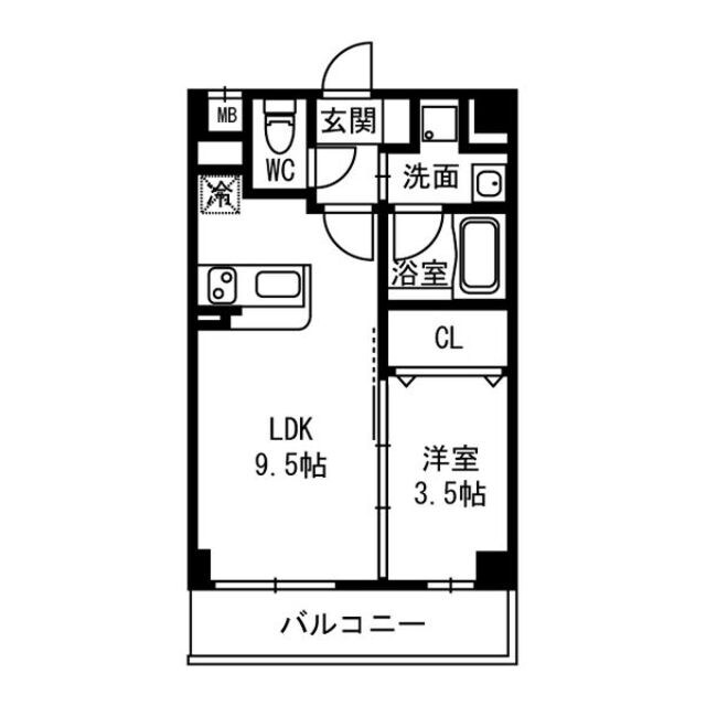 河内小阪駅 徒歩10分 2階の物件間取画像