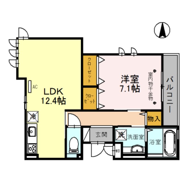 河内天美駅 徒歩14分 3階の物件間取画像