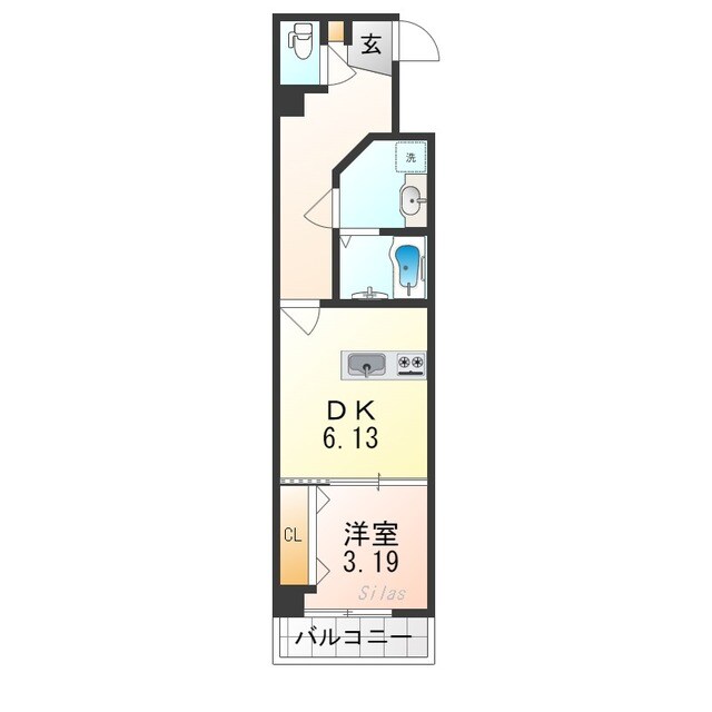 あびこ駅 徒歩7分 1階の物件間取画像