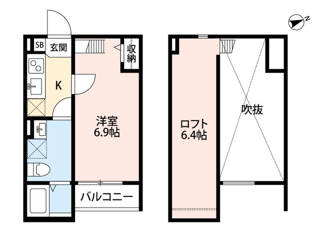 平野駅 徒歩6分 2階の物件間取画像