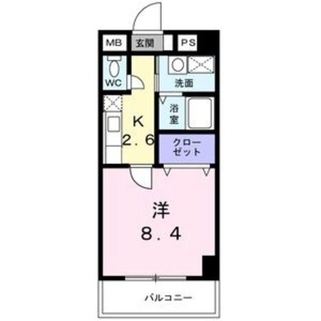 河内小阪駅 徒歩14分 4階の物件間取画像